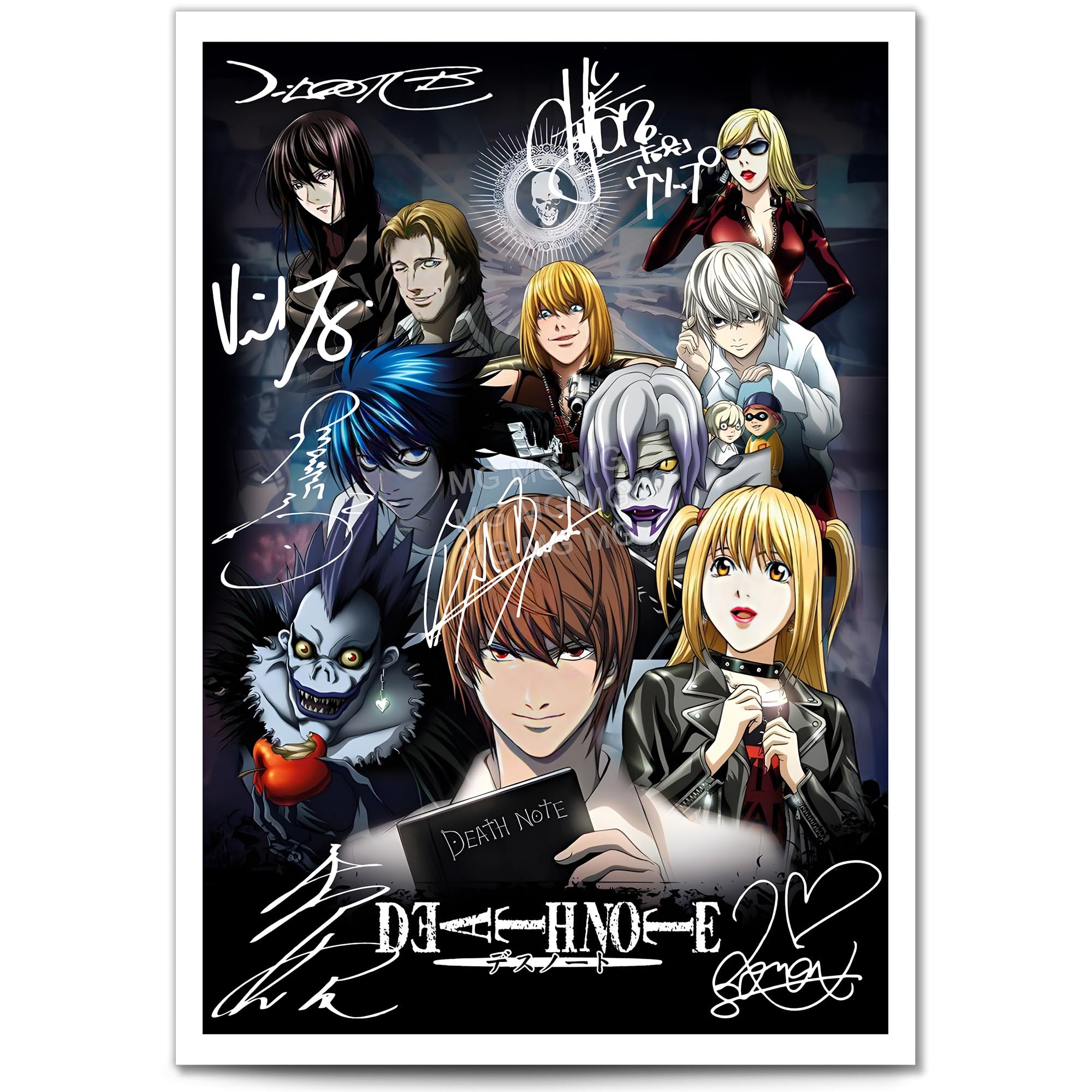 Death Note Cast Signed Autograph A4 Poster Photo Print TV Show Series Season Framed DVD Boxset Memorabilia Gift (Death Note 2, A4 Print (Unframed))