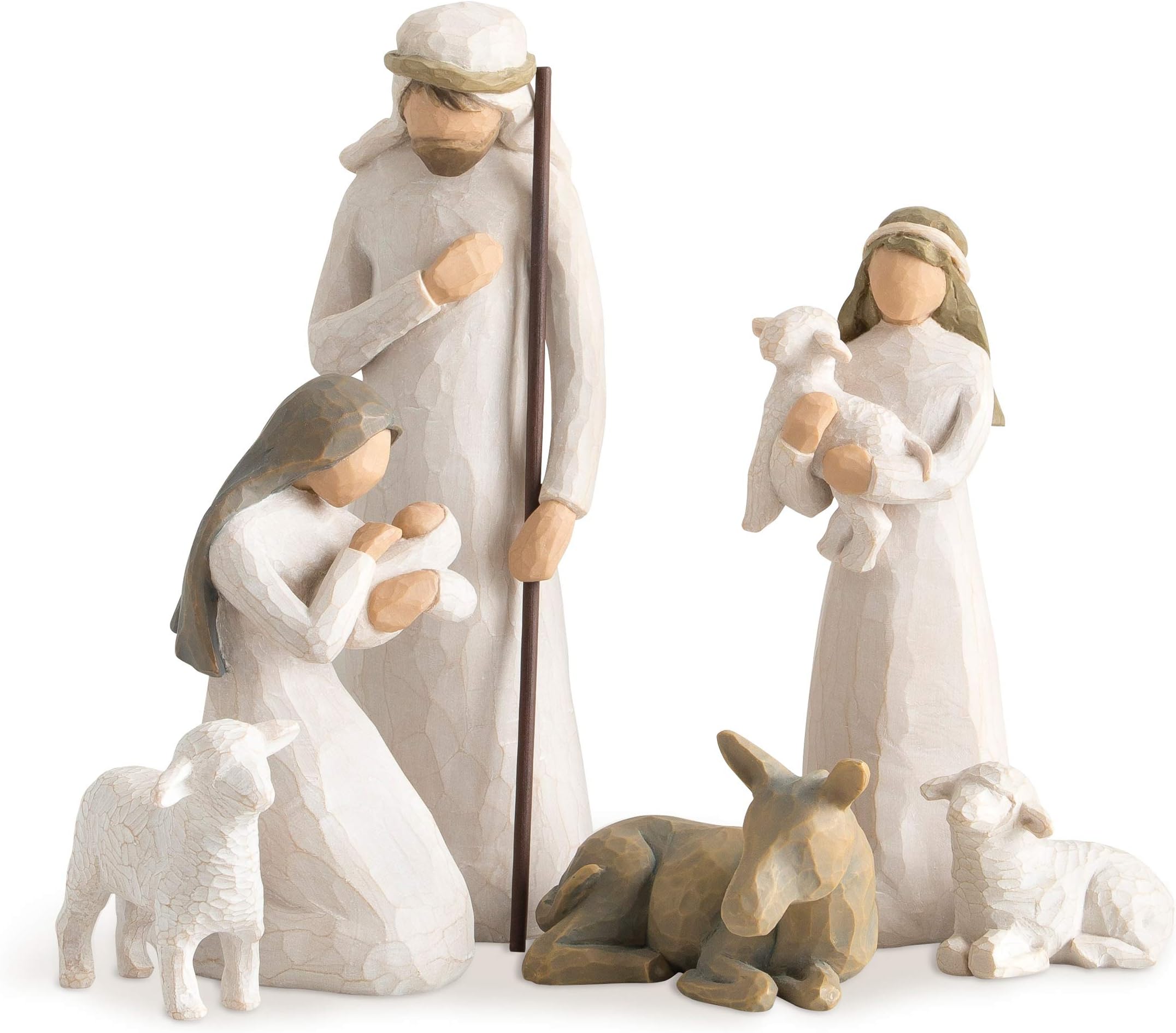 Willow Tree Nativity, Sculpted Hand-Painted Nativity Figures, 6-Piece Set
