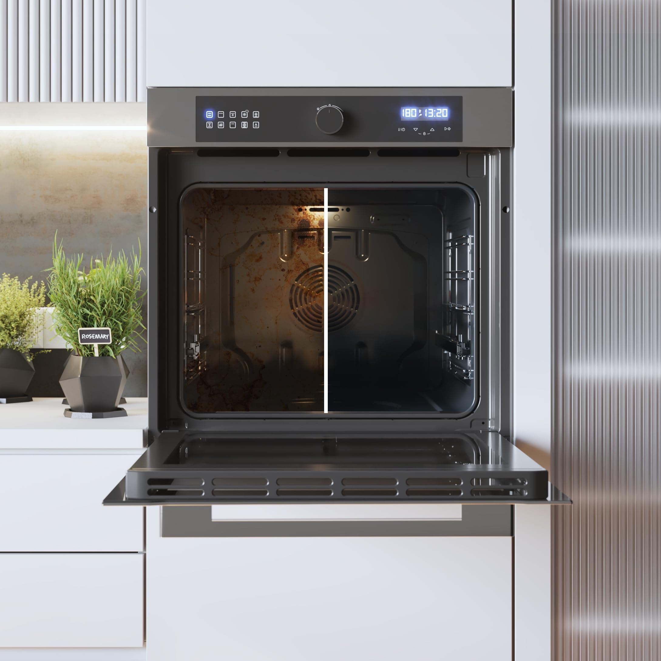 Cecotec Bolero Hexa Einbaubackofen Multifunktion 60cm 3400W 72L Inox AF316000