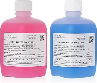 ACME Analytical Solutions, Inc. pH 4 & 10 Buffer Solution Kit - Professional Calibration Solutions, NIST Traceable â€“ for Testing Soil, Lab Tests, Agriculture, Water and Much More - 2 Liters, Combo