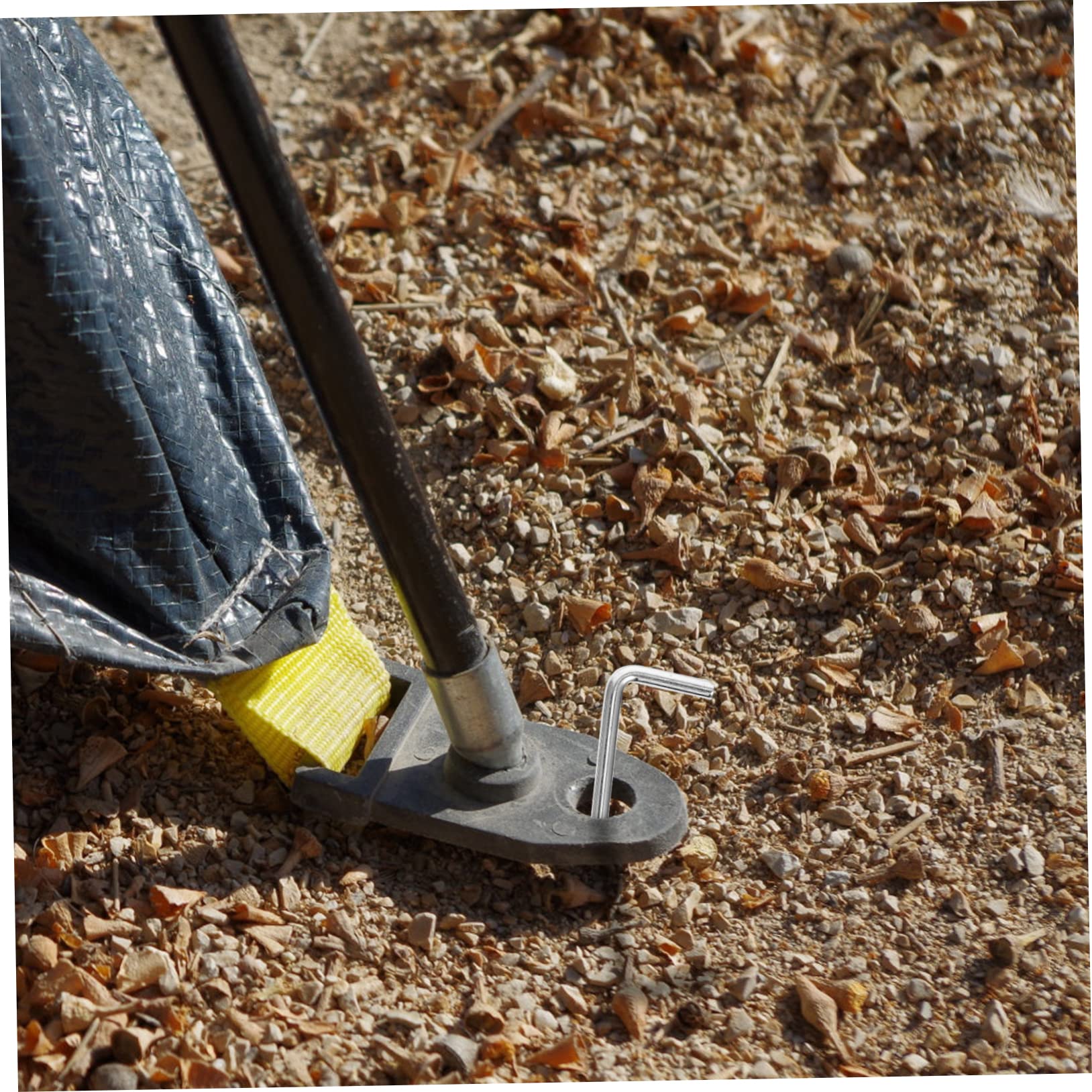 Holibanna 10pcs Heavy Duty Metal Tent Pegs Durable Outdoor Tent Stakes for Camping Windproof Garden Spikes Easy to Use and Reusable All Soil Conditions