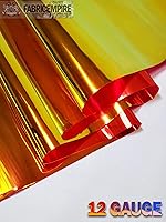 Vista 3 de Tela metálica de calibre 12 transparente con holograma de vinilo de plástico de 38 pulgadas de ancho vendido por The Yard (rojo)