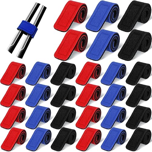 Wettarn 30 correas de caña de pescar para caña de pescar, bandas elásticas para caña de pescar, soporte elástico para cañas de pescar para equipo y