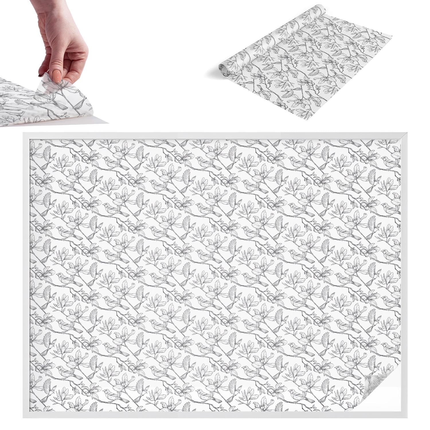 Film pour vitre intimité effet vitrail haut de gamme en PVC adhésif