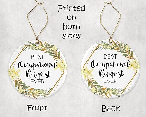 Miniatura 3 de MT Gifts Adorno de terapeuta ocupacional – Regalo para terapeuta ocupacional – El mejor terapeuta ocupacional del mundo – El mejor terapeuta