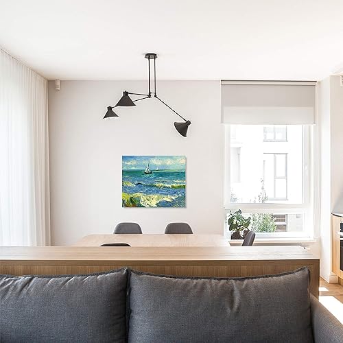 Miniatura 1476 de A&T ARTWORK The Starry Night de Vincent Van Gogh. Tamaño del marco: 36 x 30 pulgadas, tamaño de la imagen: 30 x 24 pulgadas, reproducciones clásicas