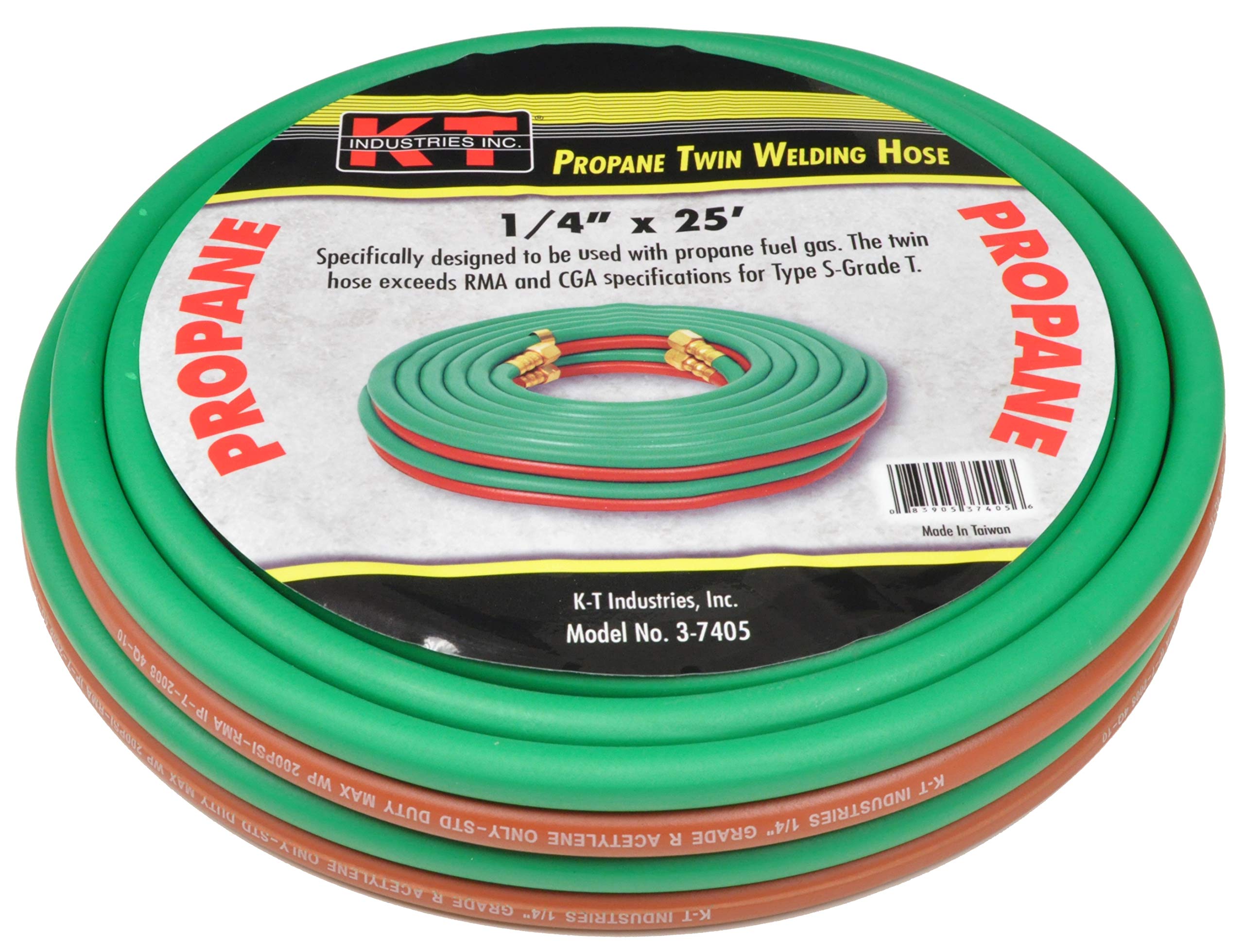 K-T Industries 3-7405 Grade T Twin line Hose, 0.25