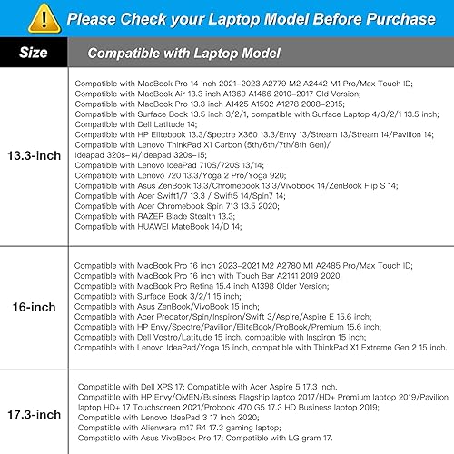 Miniatura 6 de MOSISO - Bolso de piel sintética para laptop