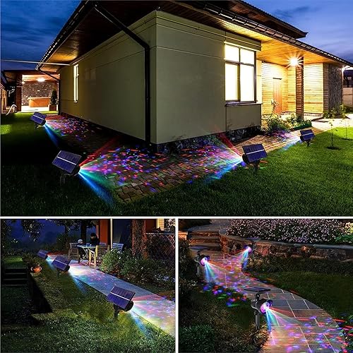 Miniatura 6 de Luces de trampolín alimentadas por energía solar, 2 niveles de brillo, accesorios de trampolín impermeables para exteriores, luces LED para camas