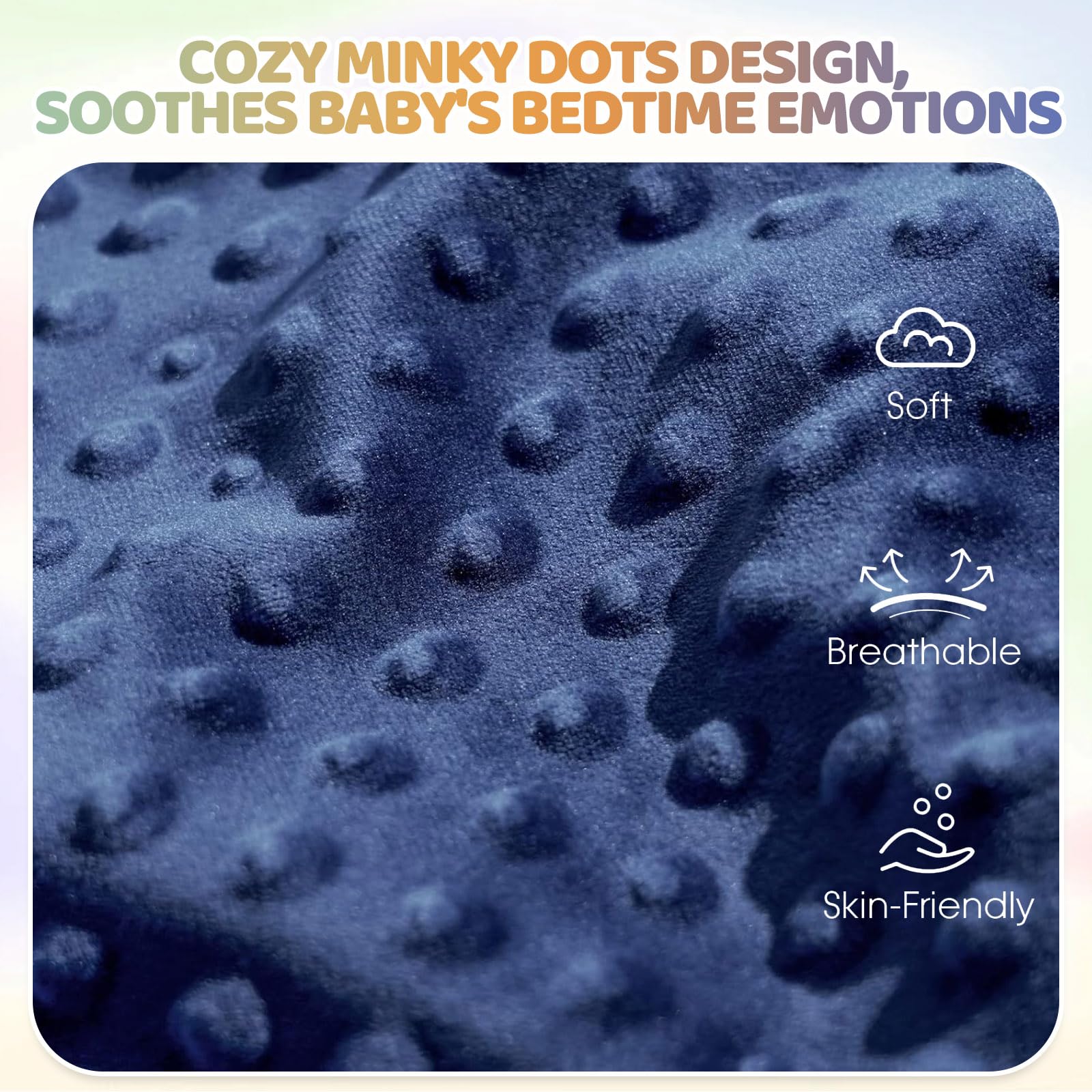 Baby Blanket for Newborns, Super Soft Breathable and Warm Baby Cot Blanket with Dotted Fleece Backing - Image 3