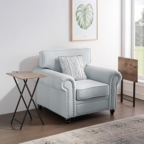 Miniatura 30 de VECELO Bandeja plegable de TV para comer, juego de 2, mesa portátil para cena/merienda con portavasos para sofá, sala de estar y espacio pequeño,