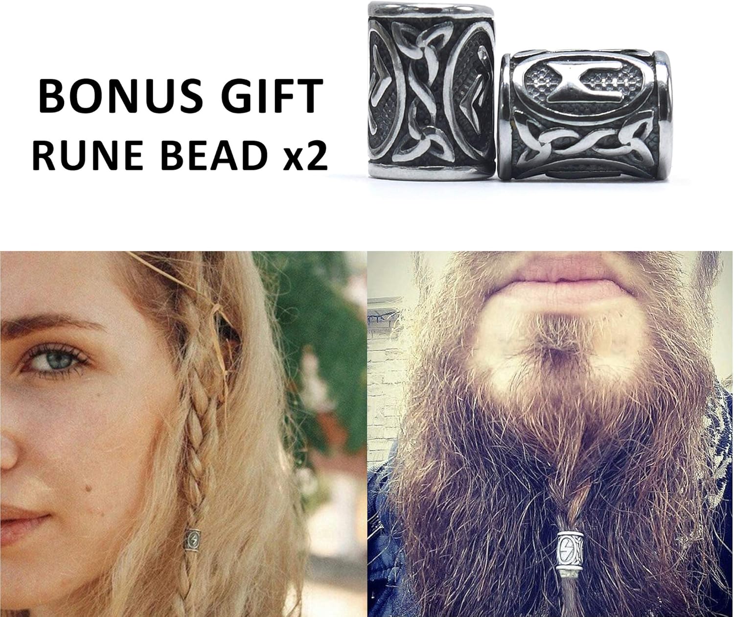 Miniatura 7 de Gungneer Mjolnir - Collar con colgante de martillo de Thors de acero inoxidable, colgante vikingo, joyería vikinga para hombre