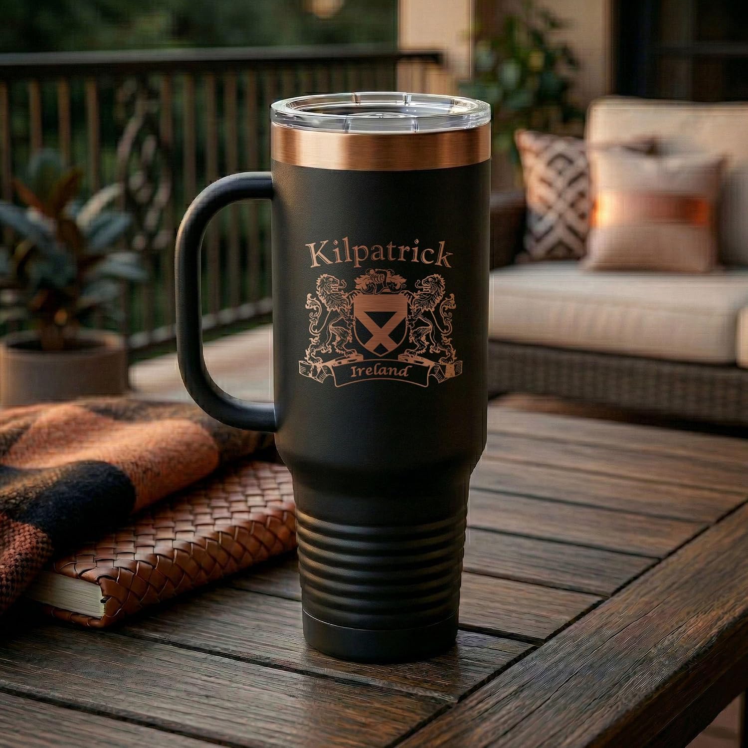 Kilpatrick Irish Coat of Arms 40 oz Mega Travel Mug