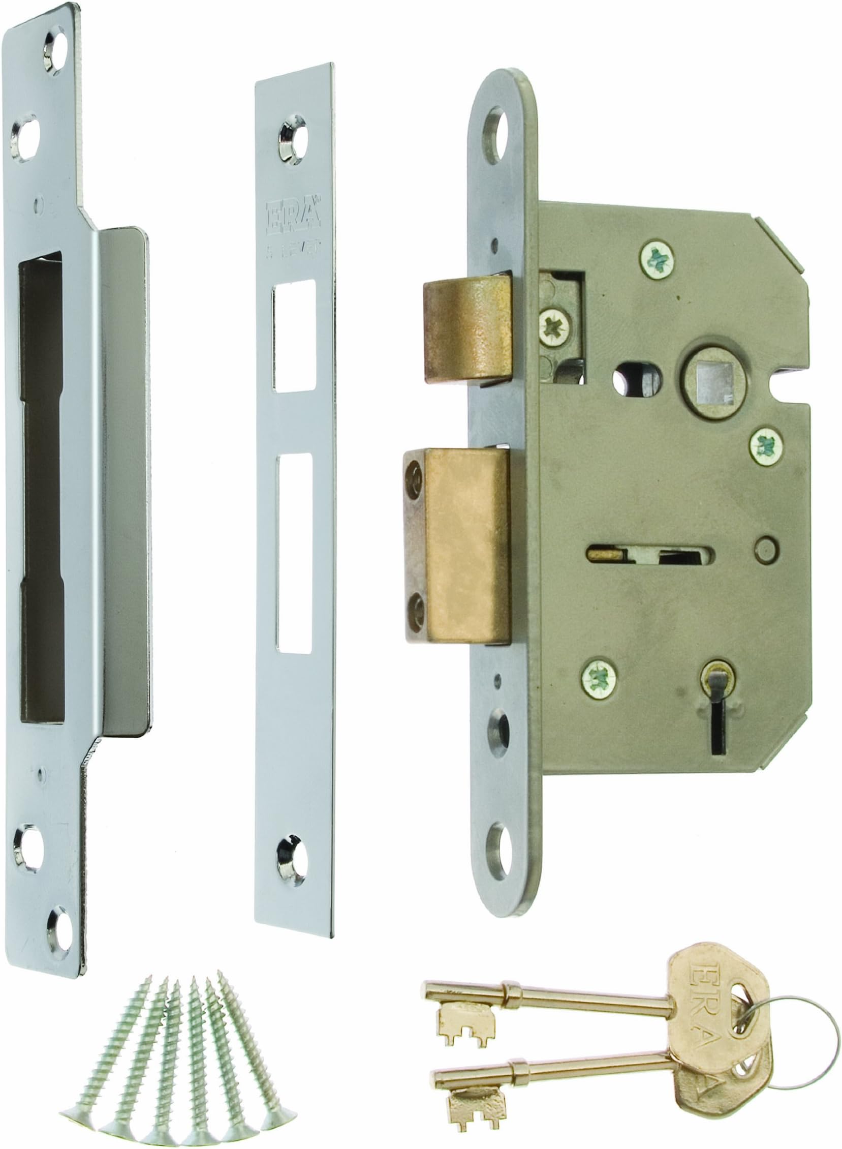 Yale Locks PM320PB30 3 Lever Mortice Sash Lock 80mm 3-inch - Polished ...