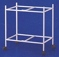 Mcage 2-Tier Rolling Bird Cage Stand for 30x18x18 Flight Cages - Heavy Duty Wheels, Bird-Safe Finish