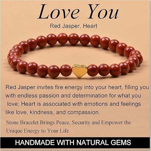 Vista 415 de MASSIVE BEADS Pulsera elástica de yoga hecha a mano con piedra natural, cristal curativo, energía, regalos para adultos unisex de 0.157 in, 0.236