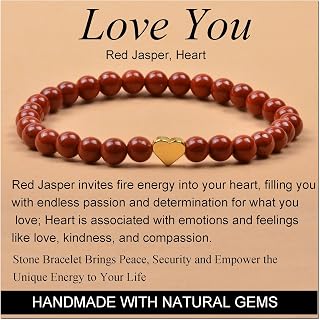 MASSIVE BEADS Handmade Yoga Stretch Elastic Bracelet Natural Stone Crystal Healing Power Energy Gifts for Unisex Adult 4mm 6mm 8mm 10mm
