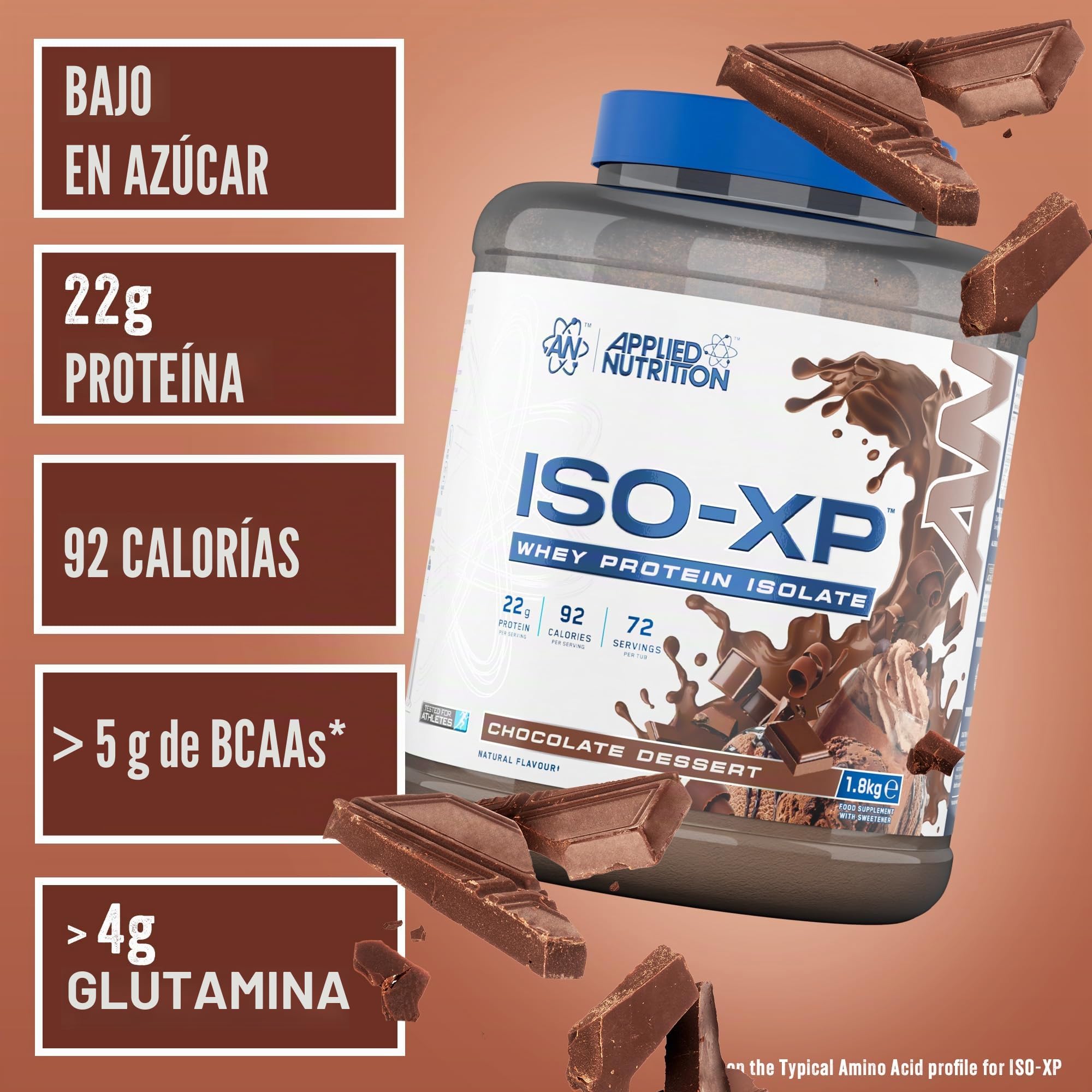 Applied Nutrition Iso-XP (1800g) Postre de chocolate Proteínas