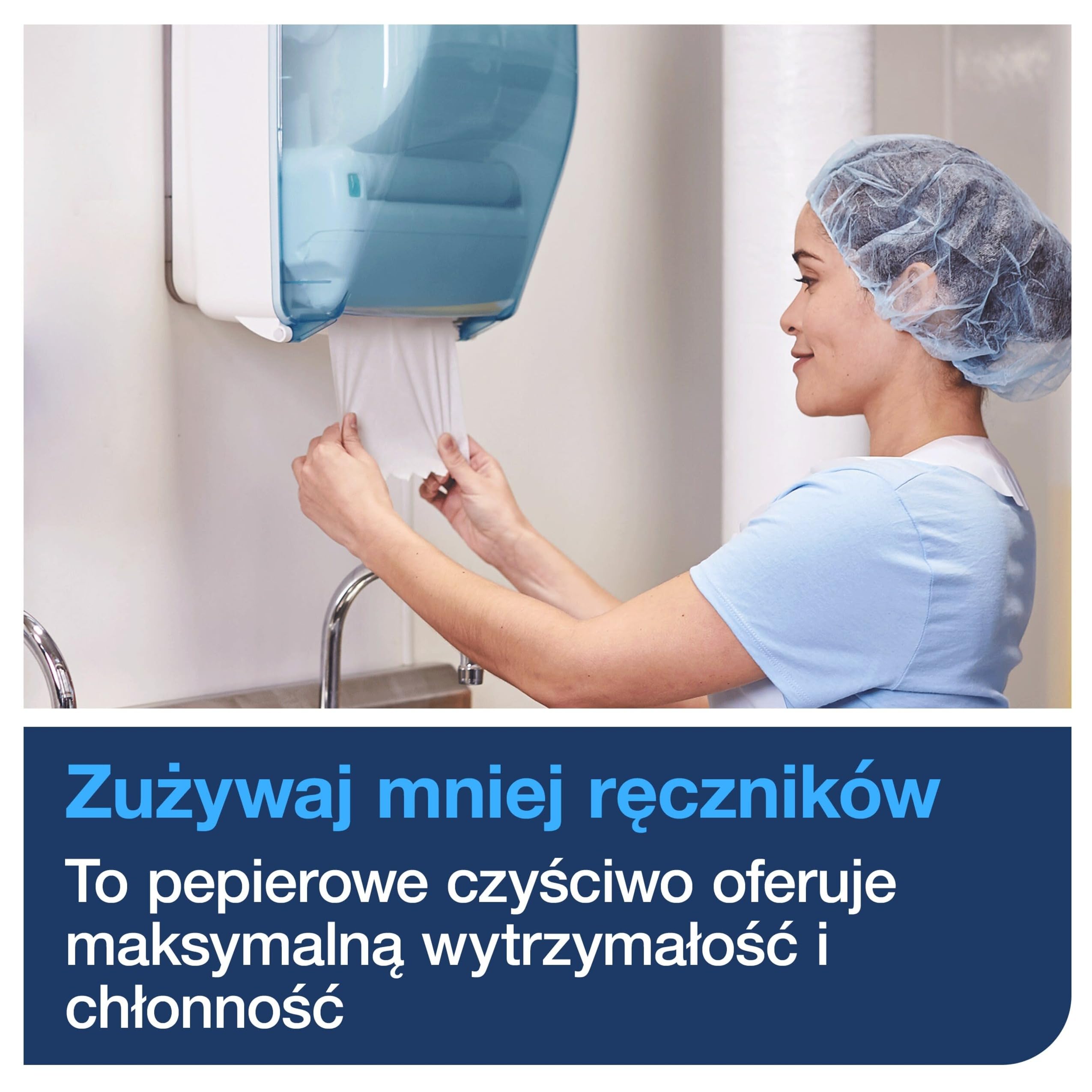Tork czyściwo papierowe do podstawowych zadań W6, białe, ręczniki papierowe w rolce, 6 x 250m, 130007