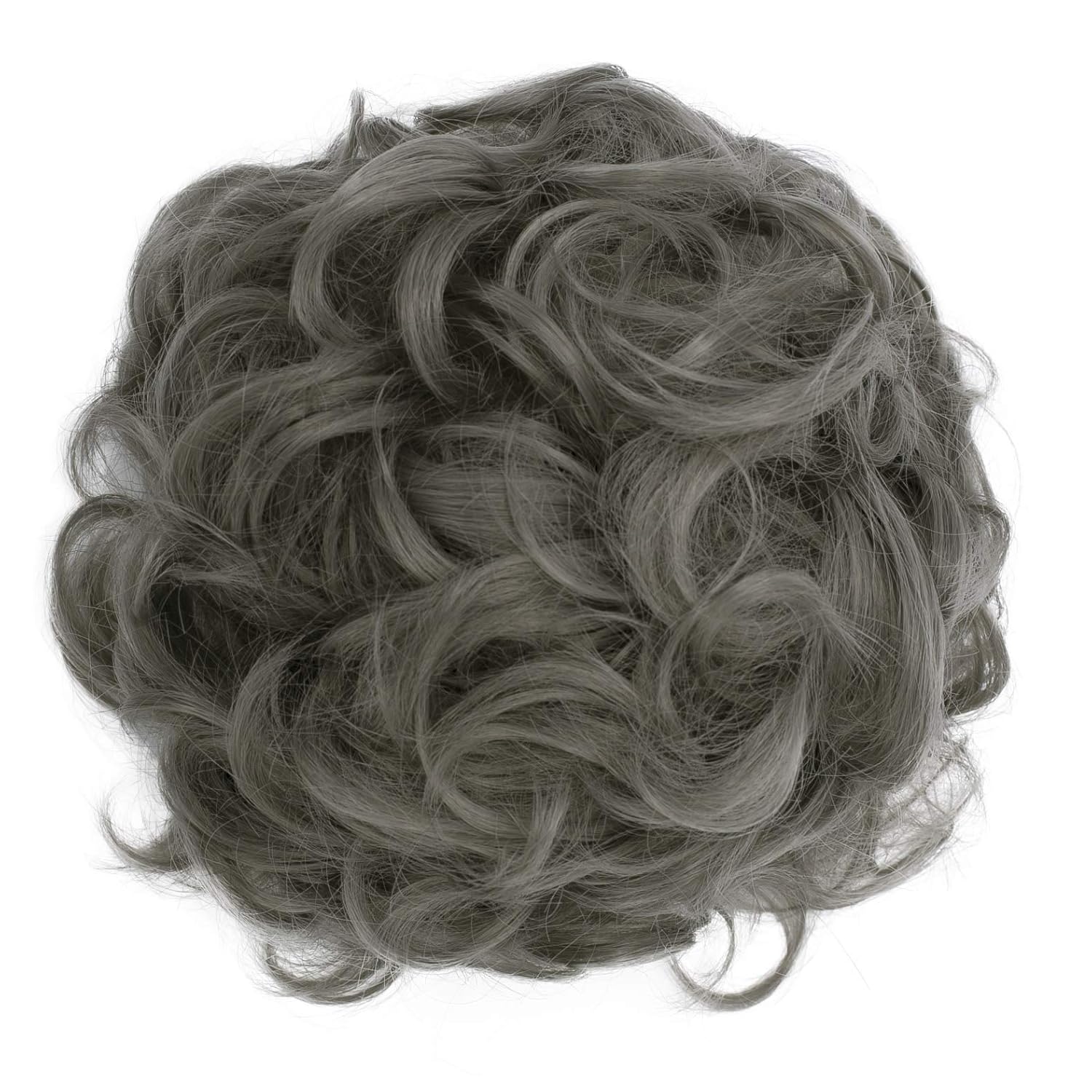 PrettyShop - Banda elástica tipo postizo de cabello voluminoso apenas ondulado, ideal para peinados recogidos de novias o rodetes desaliñados, color