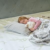 Vista 2 de Protector de colchón impermeable de bambú premium tamaño King de 78 x 80 pulgadas, 100% viscosa de bambú, hipoalergénico, funda de colchón