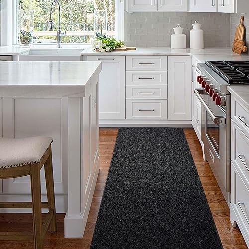 Aminana Alfombra de pasillo de 2 x 6 pies para interiores y exteriores alfombras de área con respaldo de goma antideslizante para pasillo cocina