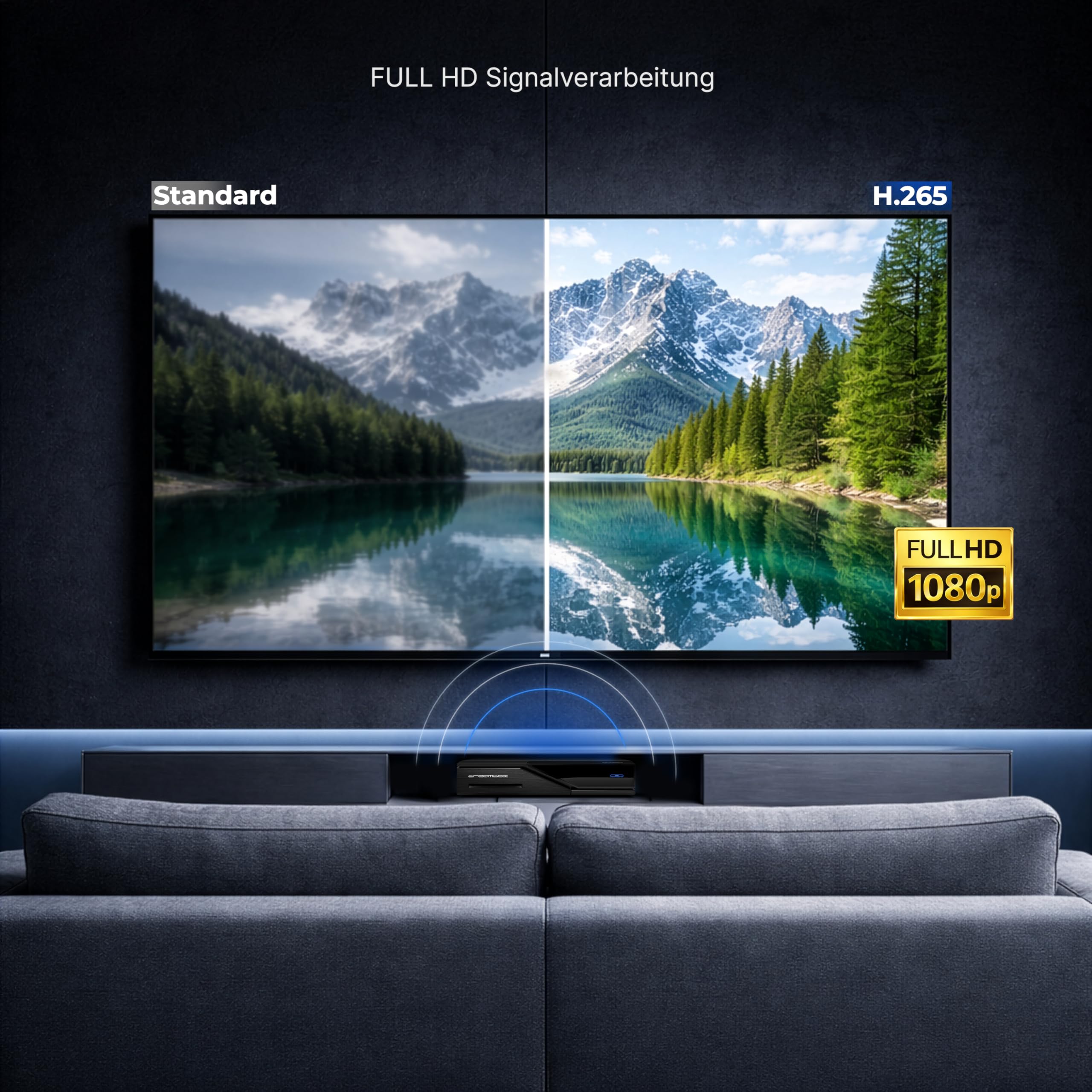 Dreambox DM520 1x DVB-S2 Tuner Linux Receiver (Full HD 1080p)