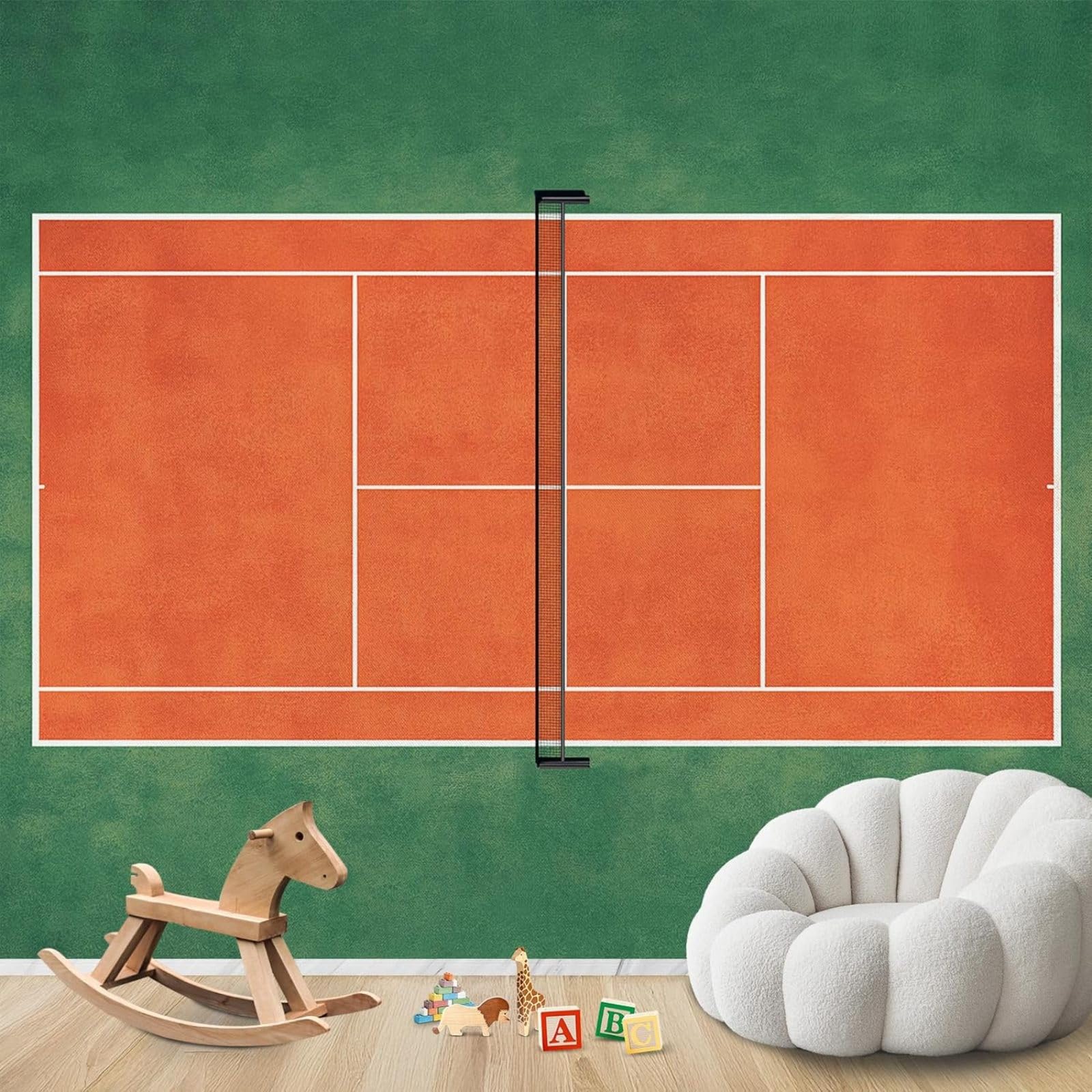 hgjdjhnf Photo Wallpaper Court Tennis Sport Non-Woven Wallpaper ModernLiving Room Bedroom Children's RoomDecoration Motif Wallpaper,430cmx300cmSticker - Background- Painting - Poster