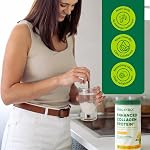 Organika Canadian-Made Poudre de protéine de collagène améliorée- Citron - Pour les cheveux, la peau, les ongles, les articulations - Hydrolysée pour une meilleure absorption – Alimentation herbeuse, non OGM - 1kg