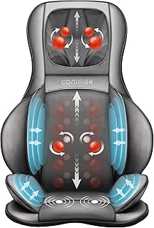 Comfier Full Body Massage Chair Pad -Shiatsu Neck and Back Massager with Heat & Compression, Kneading Full Back Massage Seat Portable Chair Massagers for Neck & Shoulder, Gifts for Women/Men