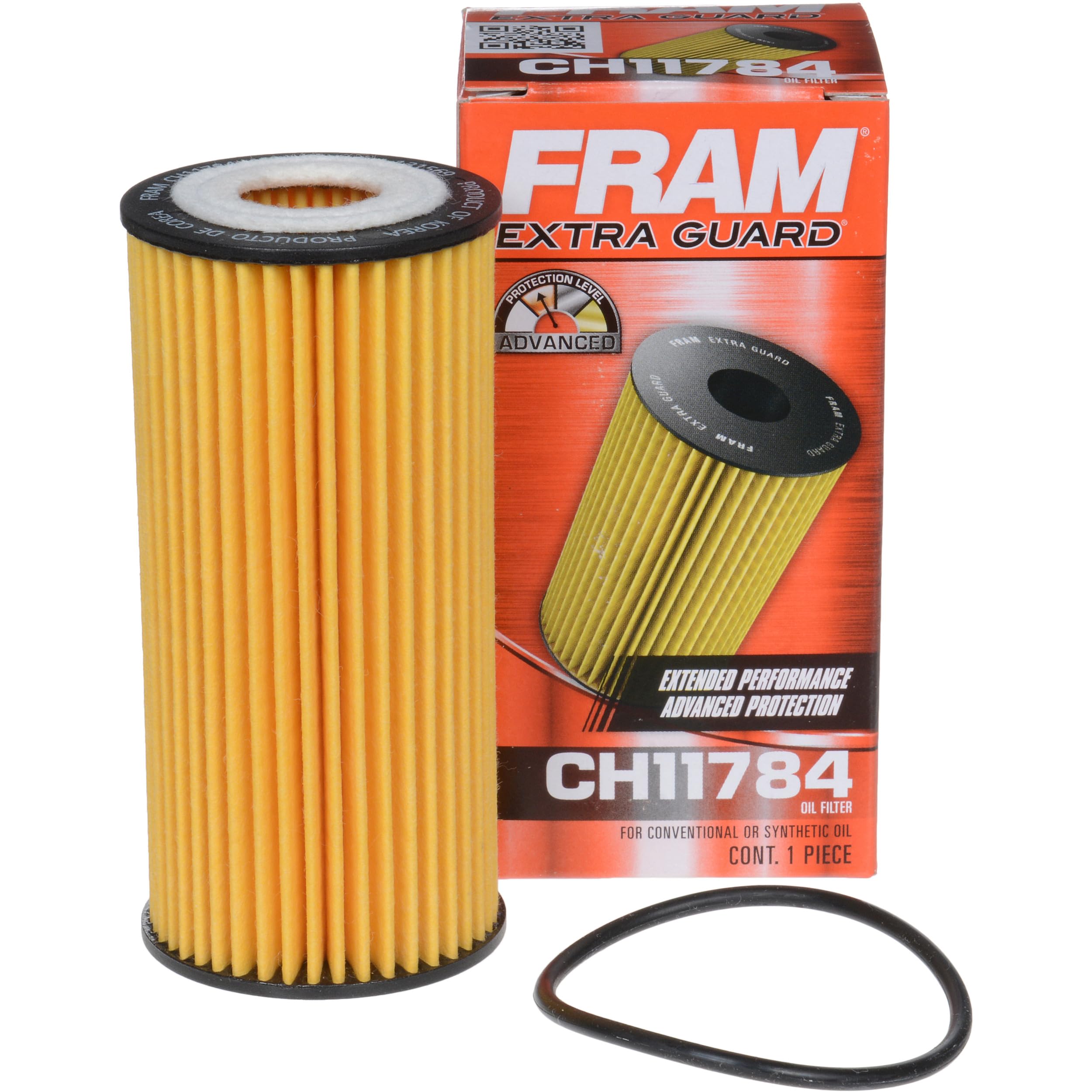 FRAM Extra Guard CH11784 10K Mile Change Automotive Replacement Interval Spin-On Engine Oil Filter for Select Vehicle Model Years, Vehicle Engine Protection Oil Filter for Everyday Drivers