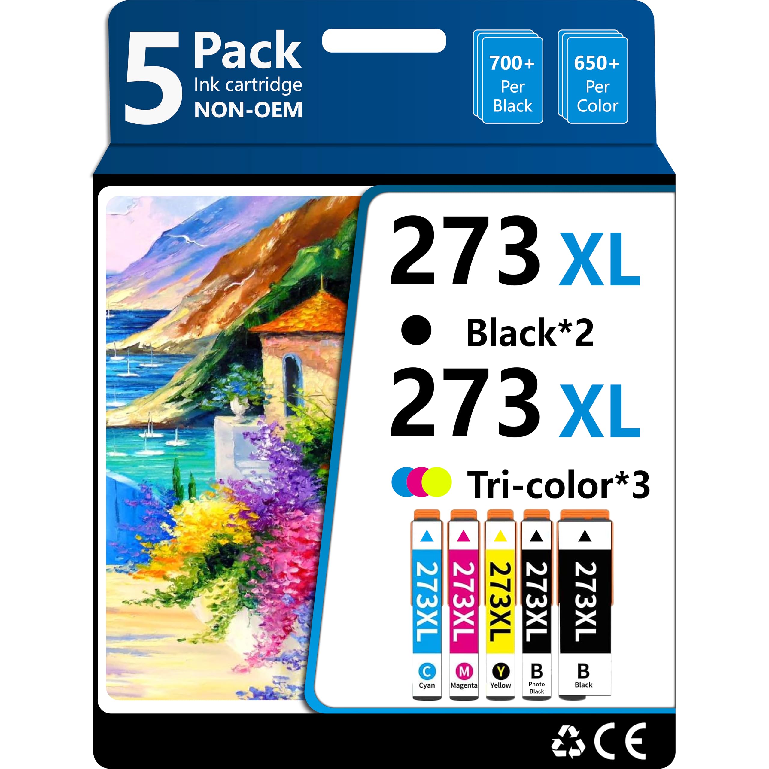 Amazon.com: TargeToner 273XL Remanufactured Ink Cartridge