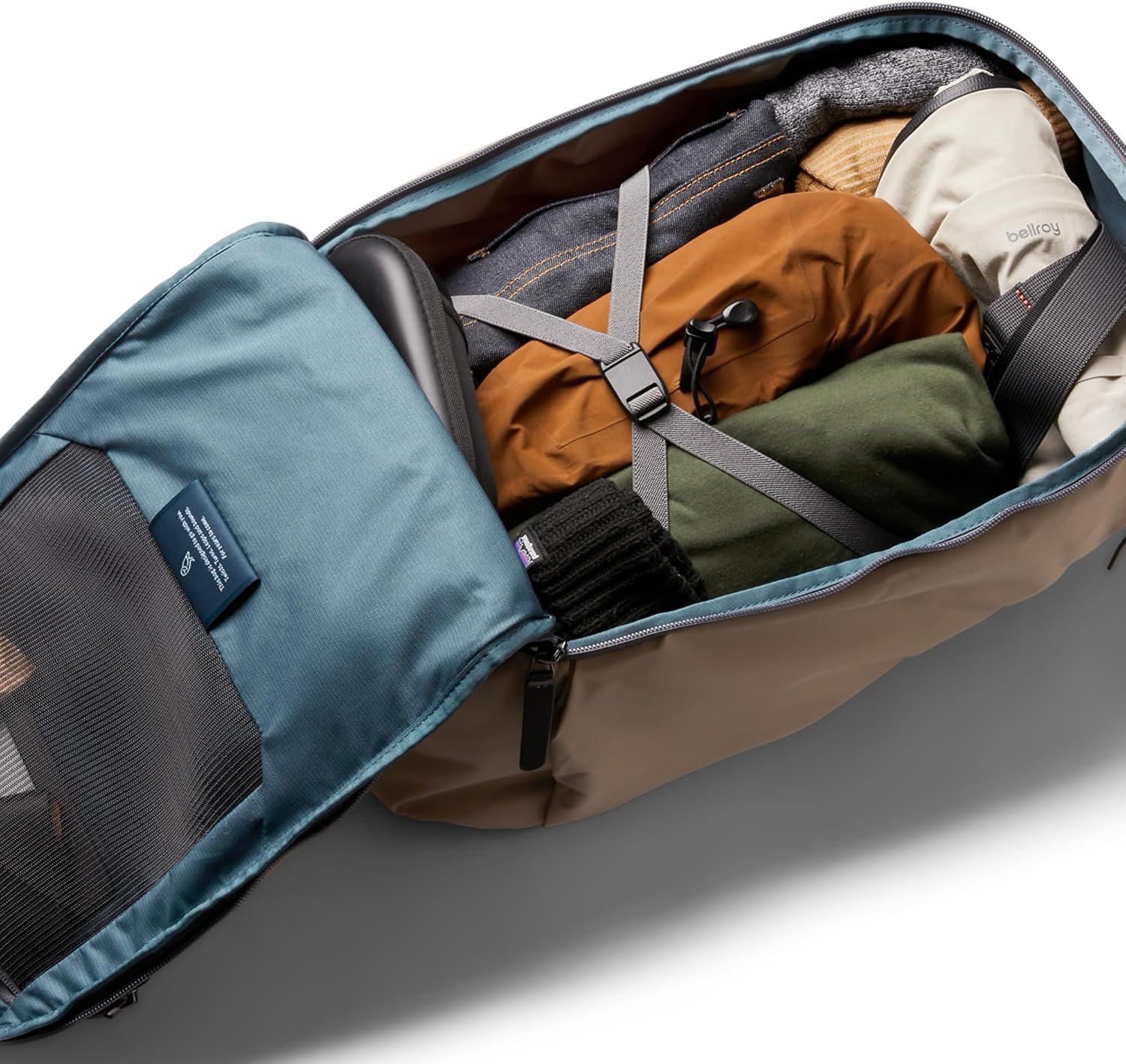 Bellroy Transit Workpack Pro (22L work bag/commuter backpack, fits 16” laptops; organization for travel and commutes)- Stone - Image 3