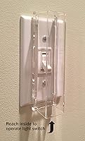 Vista 2 de Protector de interruptor de luz a prueba de niños - para interruptores de estilo estándar (palanca de cambio)