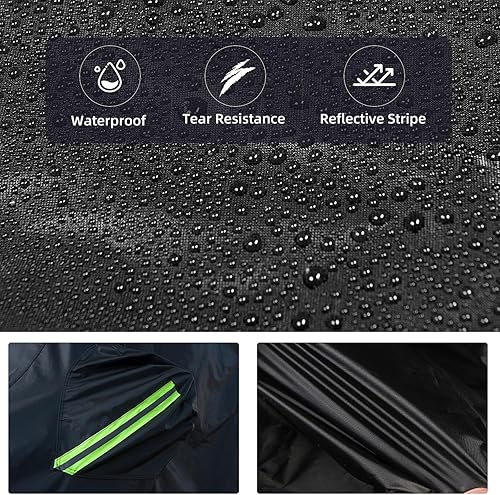 Miniatura 5 de Cubierta impermeable para Jeep Wrangler JK JL CJ YJ TJ 2 puertas 1987-2023 al aire libre sol, lluvia, viento, nieve, protección a prueba de polvo