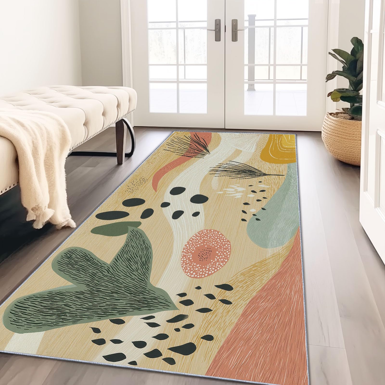 Tapis de couloir antidérapant 80x240 cm fini les glissades et les taches
