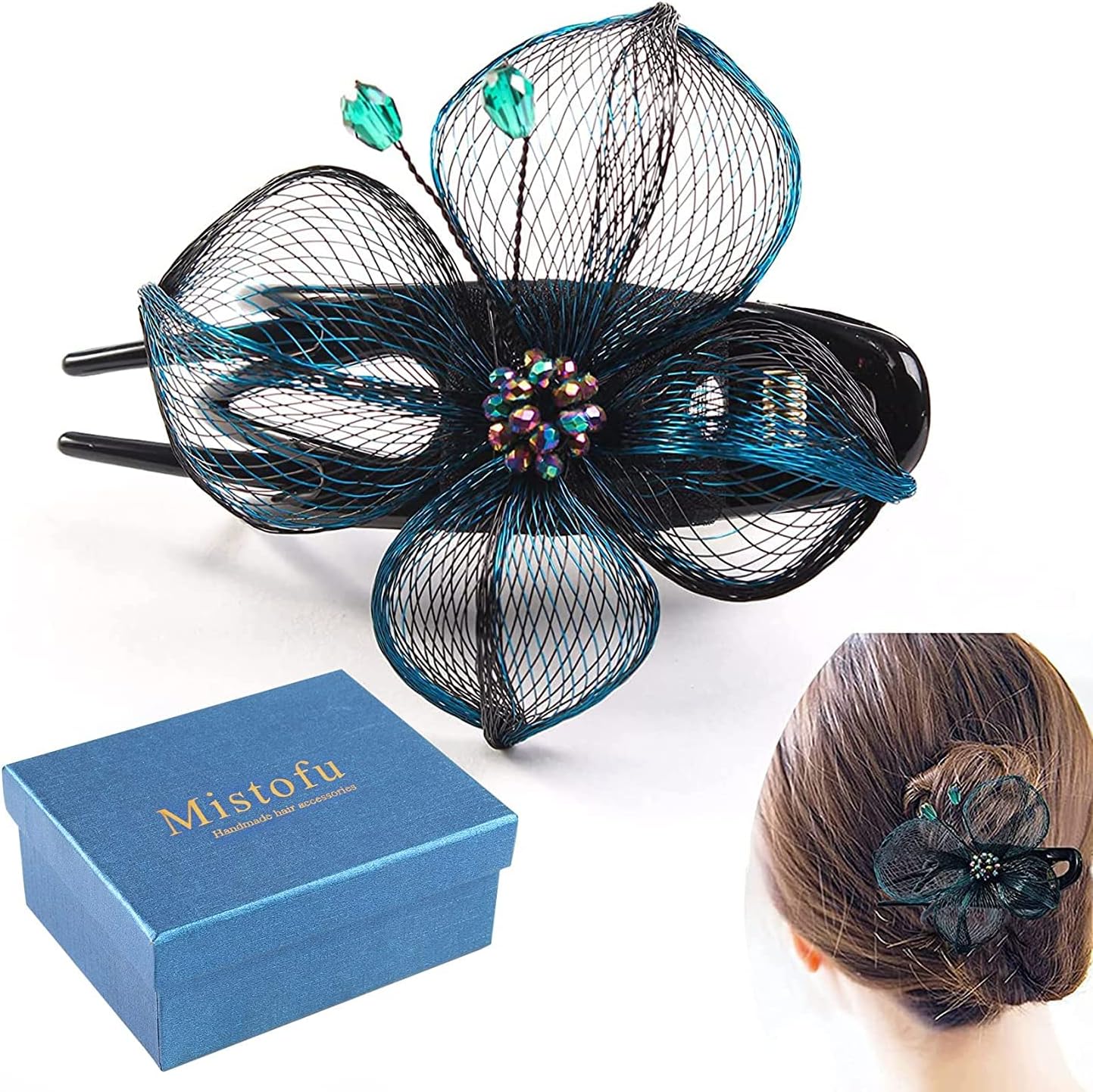 Mistofu Large Hair Barrettes Clips For Women Thick Hair, Butterfly Hair