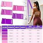 5 Pcs Resistance Bands for Working Out, Latex Free, Physical Therapy Bands, Exercise Bands Set for Stretching, Suitable for Rehab, Yoga,Pilates, Home Gym