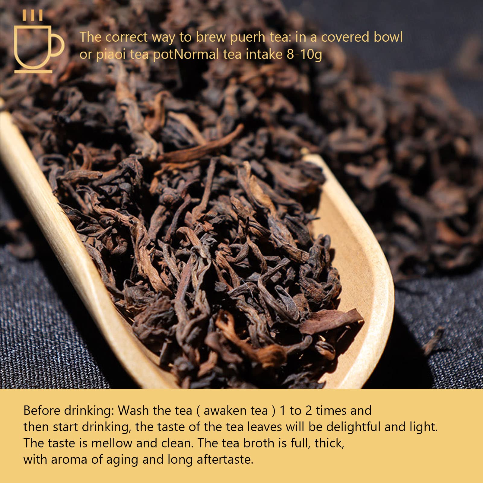 12,3 oz Puer Tea gealterter reifer Tee mit Geschenkbox, 40 Teebeutel, China Yunnan Puerh Tee Heicha, weicher Dicker Geschmack mit gealterten Aromen, für Senioren