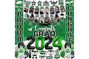 Graduation Party Decorations 2022: Green and Black