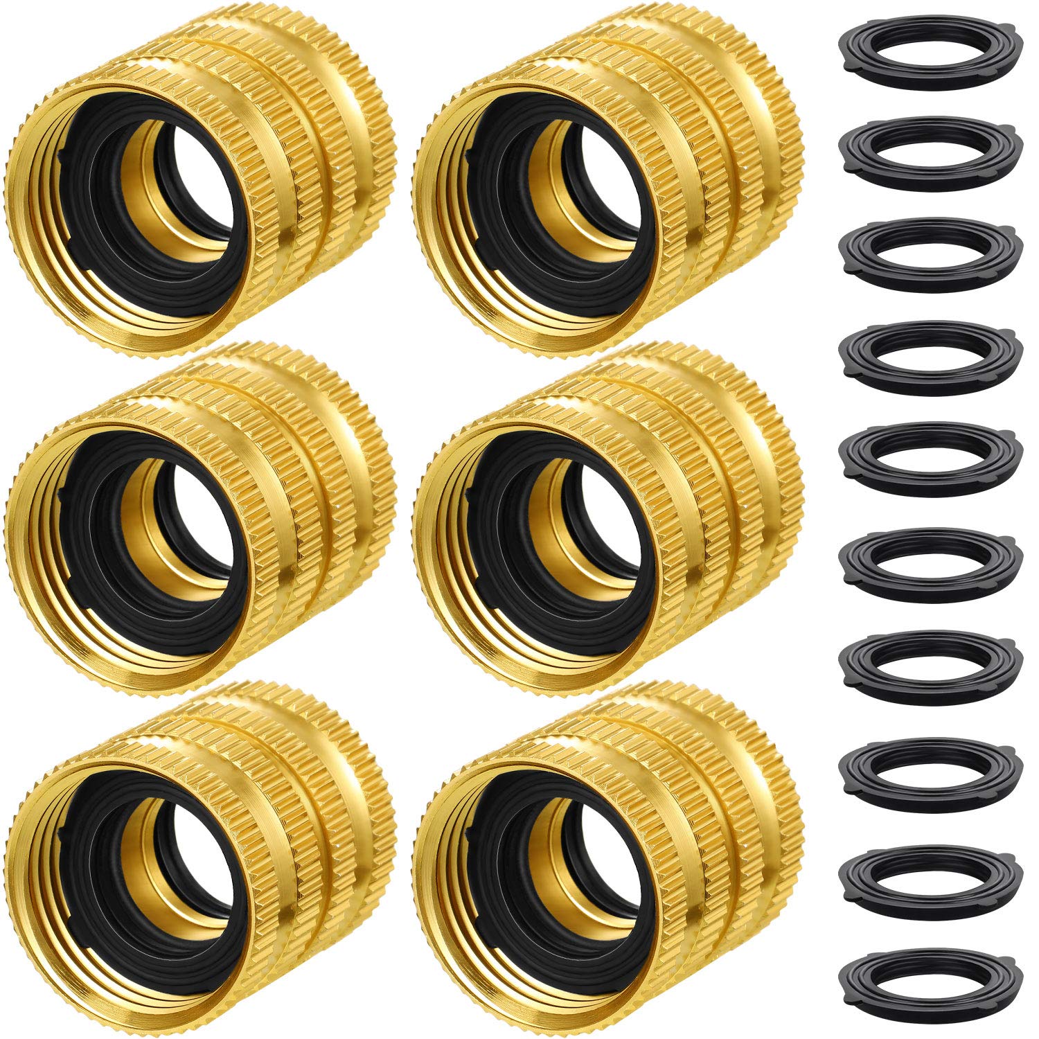 Buy Tatuo 3/4 Inch Garden Hose Double Female Swivel Quick Connector