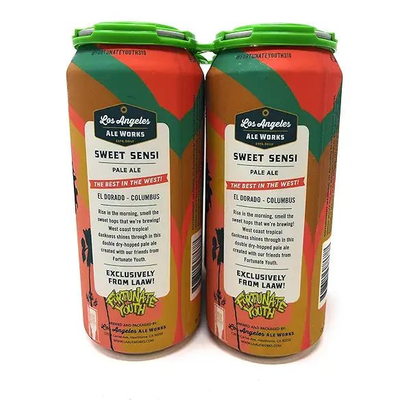Los Angeles Ale Works, Pilsner Salt Bae, 4pk, 16 Fl Oz Cans, 5.6% ABV 2