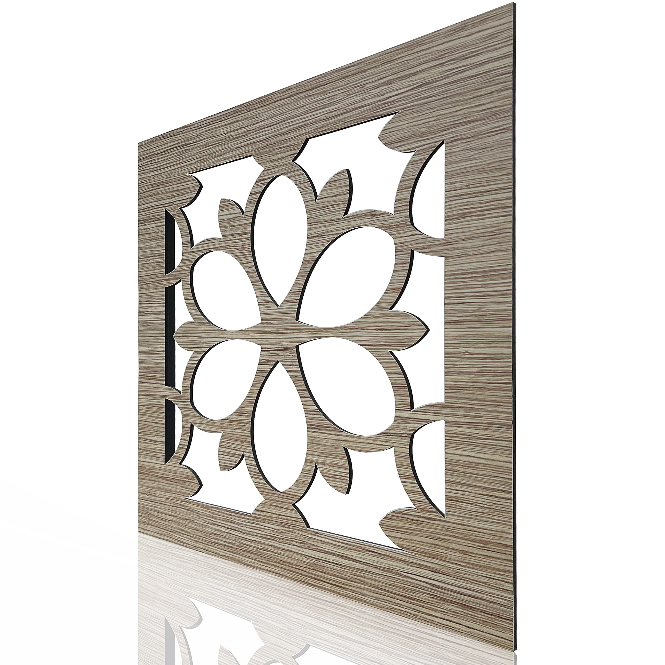 MEGADECOR DECORATE YOUR HOME Cuadro Calada decorativo para pared, artesanal modelo ZAMBRA FLOWER (60x60cm)