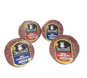 Seltzer's Lebanon Bologna 12 oz (Pack of 2) and Seltzer's Sweet Lebanon Bologna 12 oz (pack of 2)