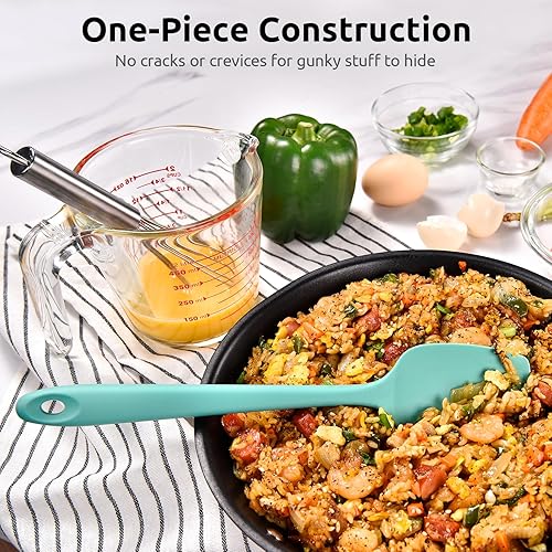 Miniatura 8 de U-Taste - Espátulas de silicona resistentes al calor de 600F raspador de silicona flexible de grado alimenticio mejorado para hornear, utensilios de