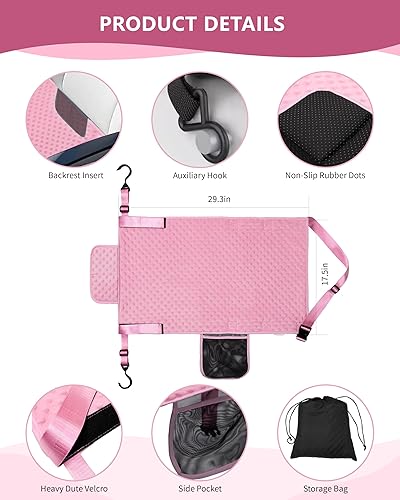 Vista 11 de Cama de avión para niños pequeños, extensor de asiento de avión suave para niños, cama portátil de vuelo de bebé con gancho de fijación e inserto