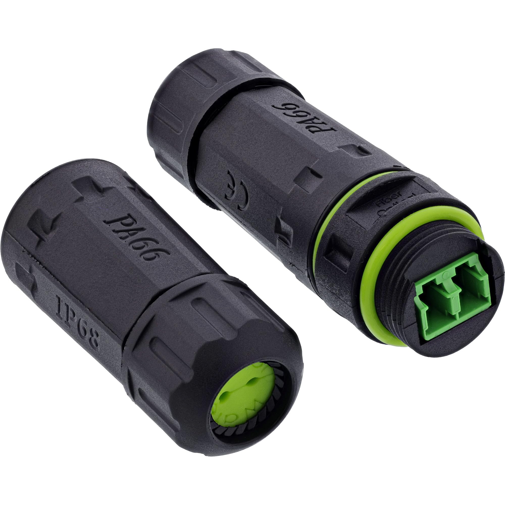 Inline Connettore in fibra ottica LC Duplex, IP68, impermeabile, connettore in fibra ottica esterna, singlemode, connettore LC LC per alloggiamento M20, 69927B