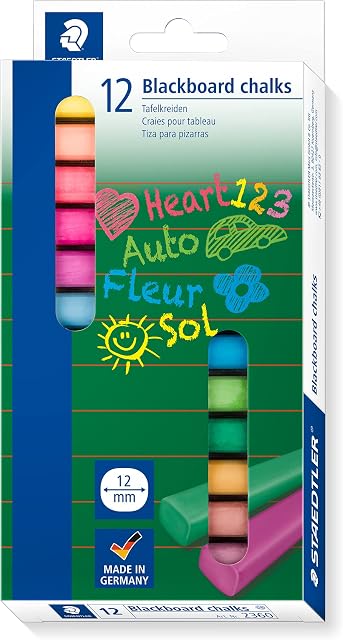 Staedtler 2360 St 2360 ST Kreda, Wielokolorowy, 21 x 10.4 x 2 cm; 139 g, 12 Sztuk