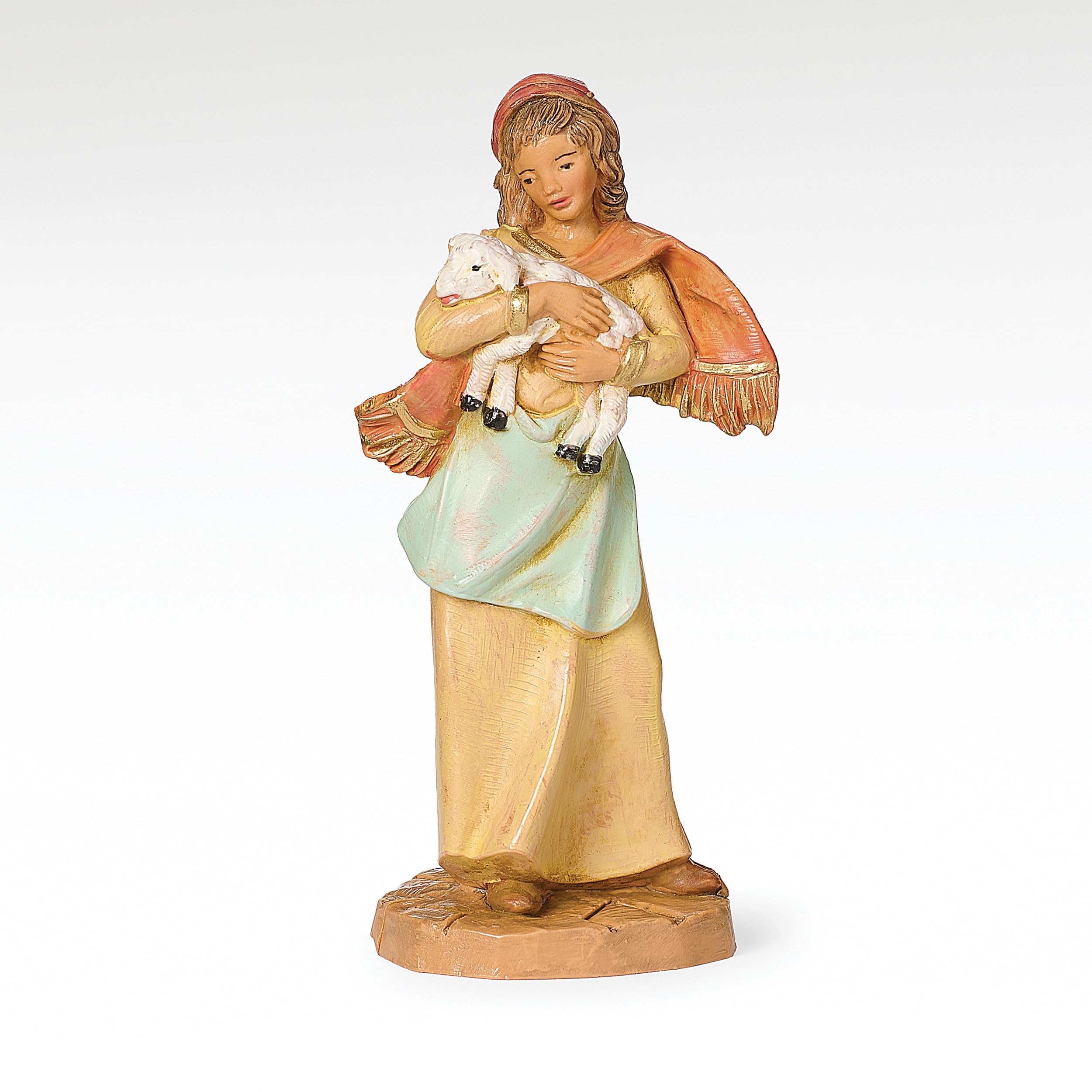 Fontanini Crèche de Noël : Figurine Emma la Bergère 8,9 cm peinte à la main en Italie