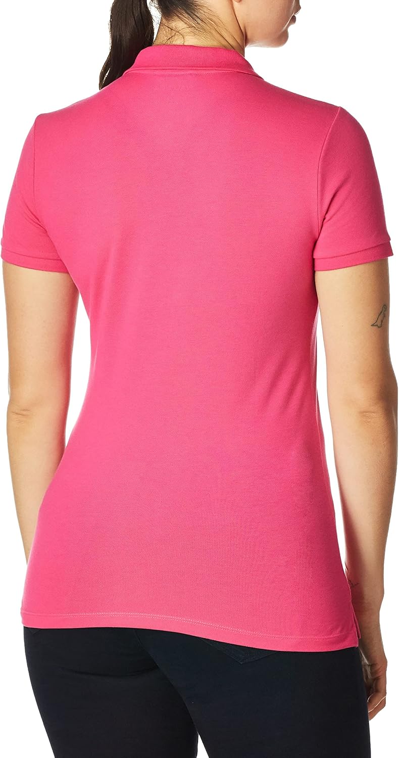 Nautica Womens 5-Button Short Sleeve Breathable 100% Cotton Polo Shirt - Image 9